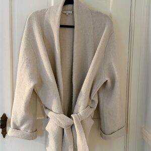 Vince Soft Cream Cardigan, XL